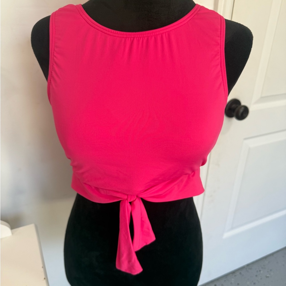 Vince Camuto Fuchsia Tie-Front Tank Top#601
